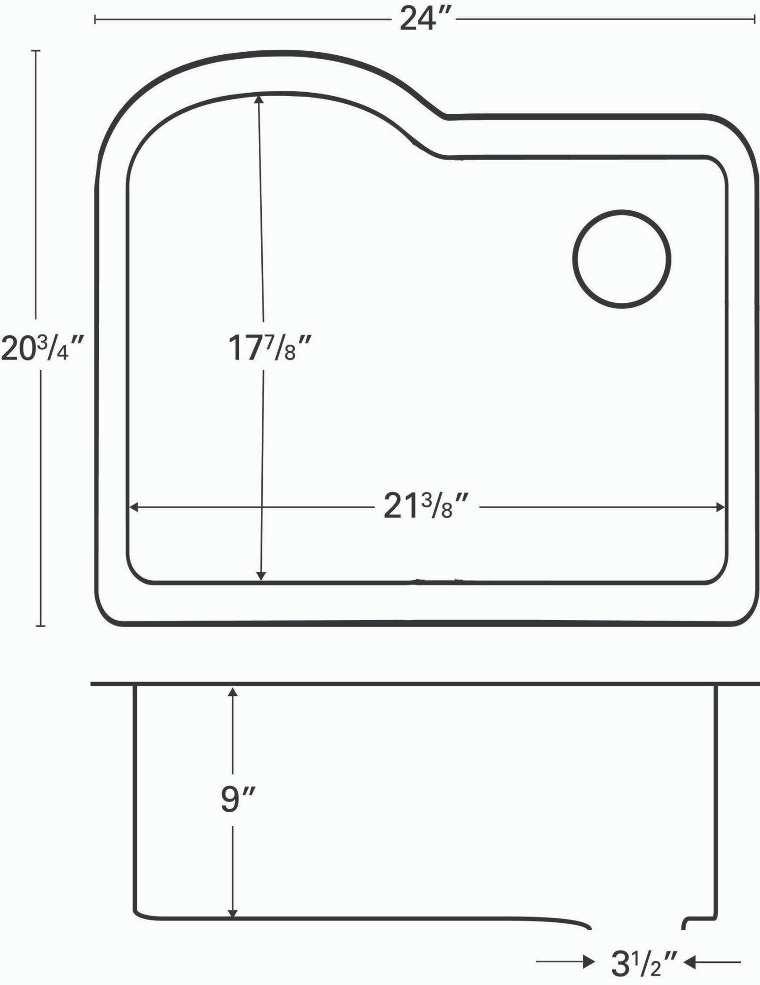Alternate Image for Karran 24" Undermount Quartz Composite Kitchen Sink, Grey, QU-671-GR-PK1