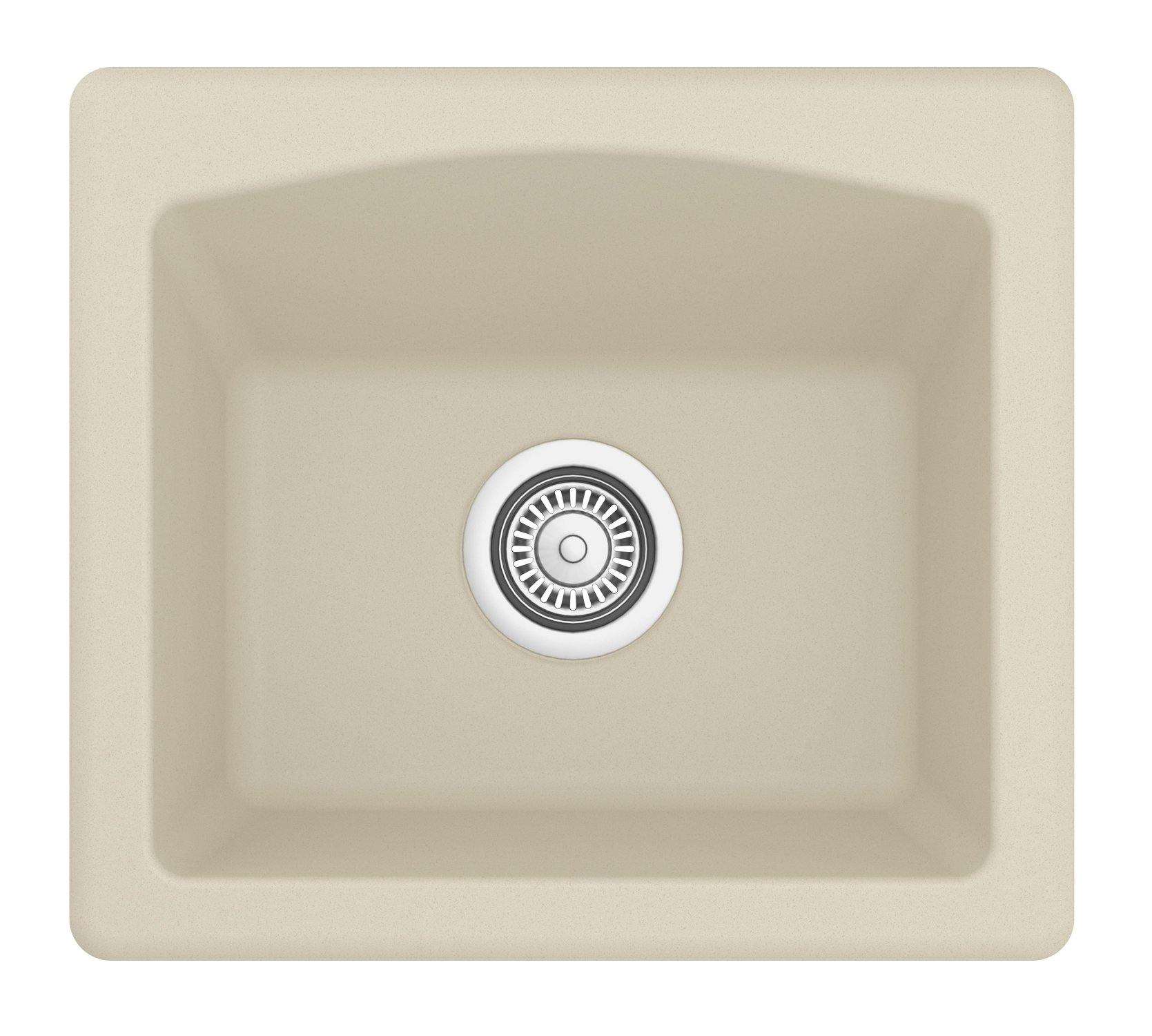 Alternate Image for Karran 18" Quartz Bar/Prep Sink, Bisque, QX-680-BI