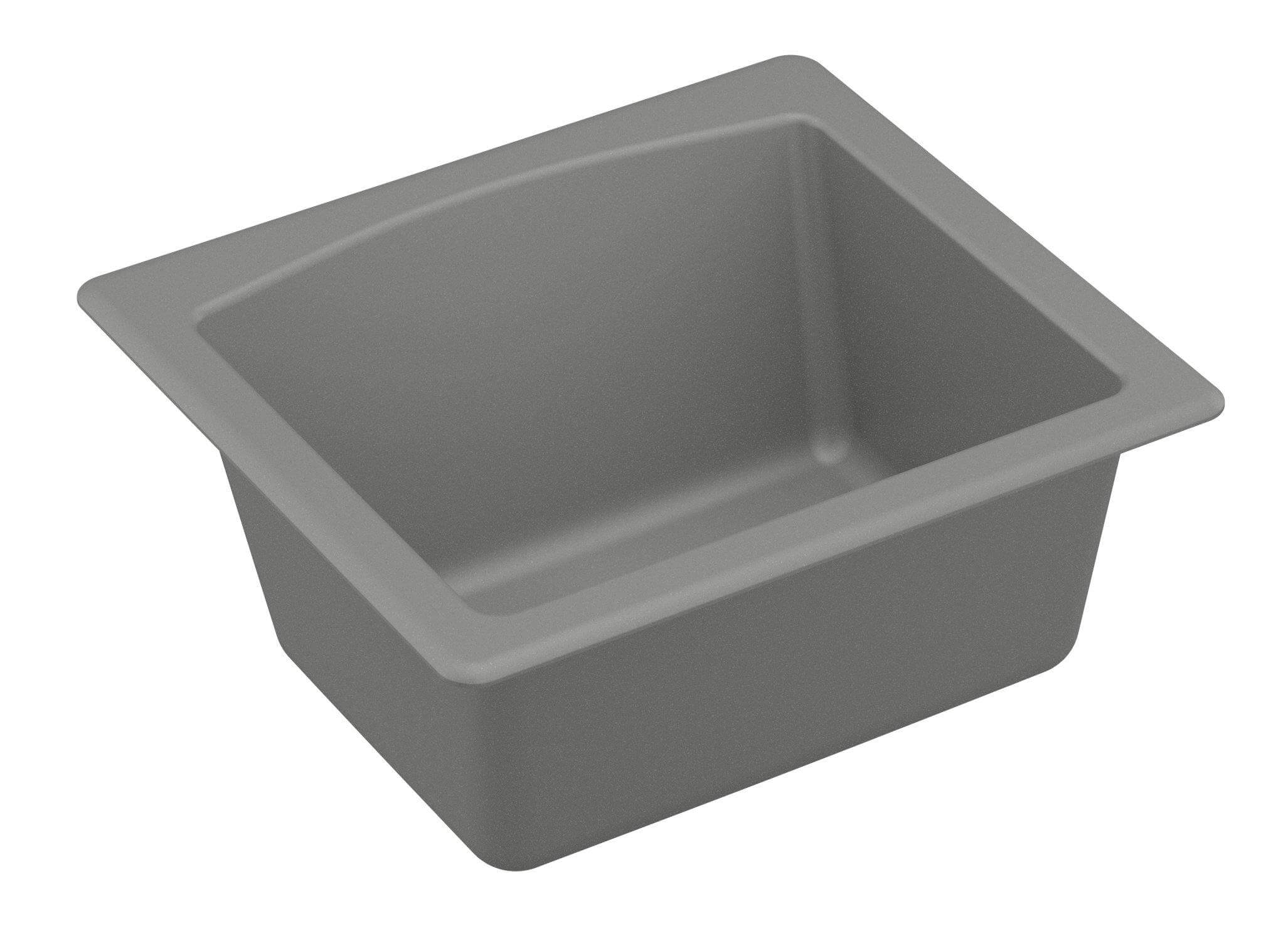 Alternate Image for Karran 18" Quartz Bar/Prep Sink, Grey, QX-680-GR