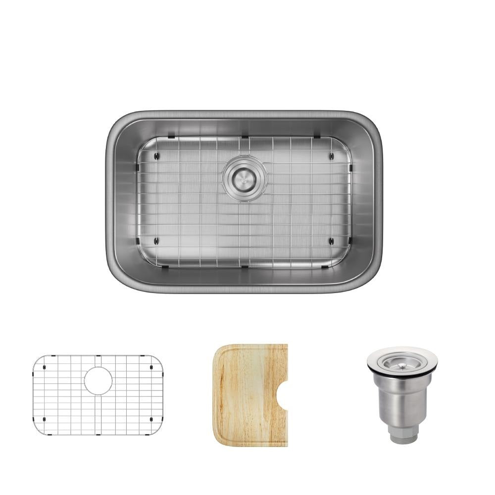 Rene 27" Stainless Steel Kitchen Sink, 16 Gauge, R1-1039-16 - The Sink Boutique