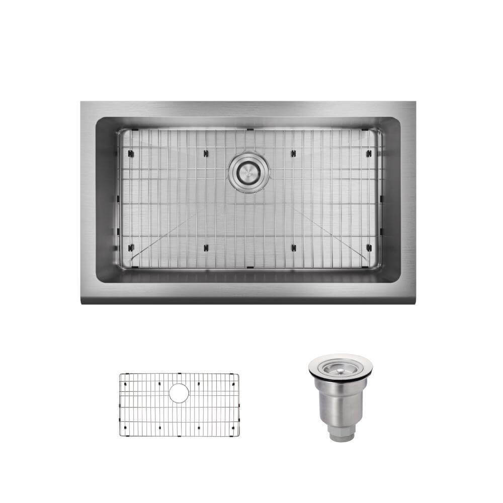 Alternate Image for Rene 33" Stainless Steel Farmhouse Sink, 16 Gauge, R1-3001-16