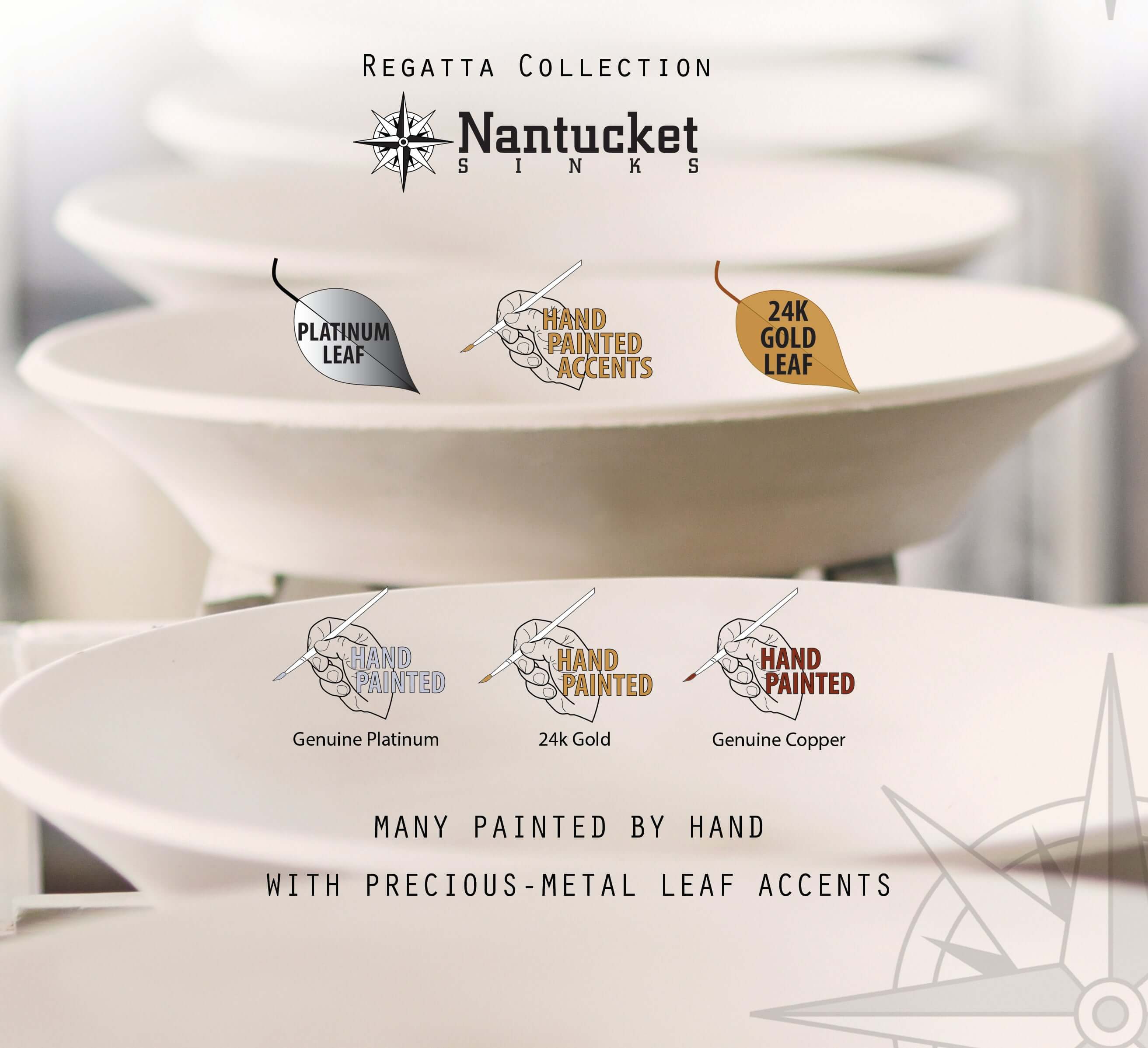 Alternate Image for Nantucket Sinks Regatta 20" Fireclay Bathroom Sink, Brown, RC73240BHY