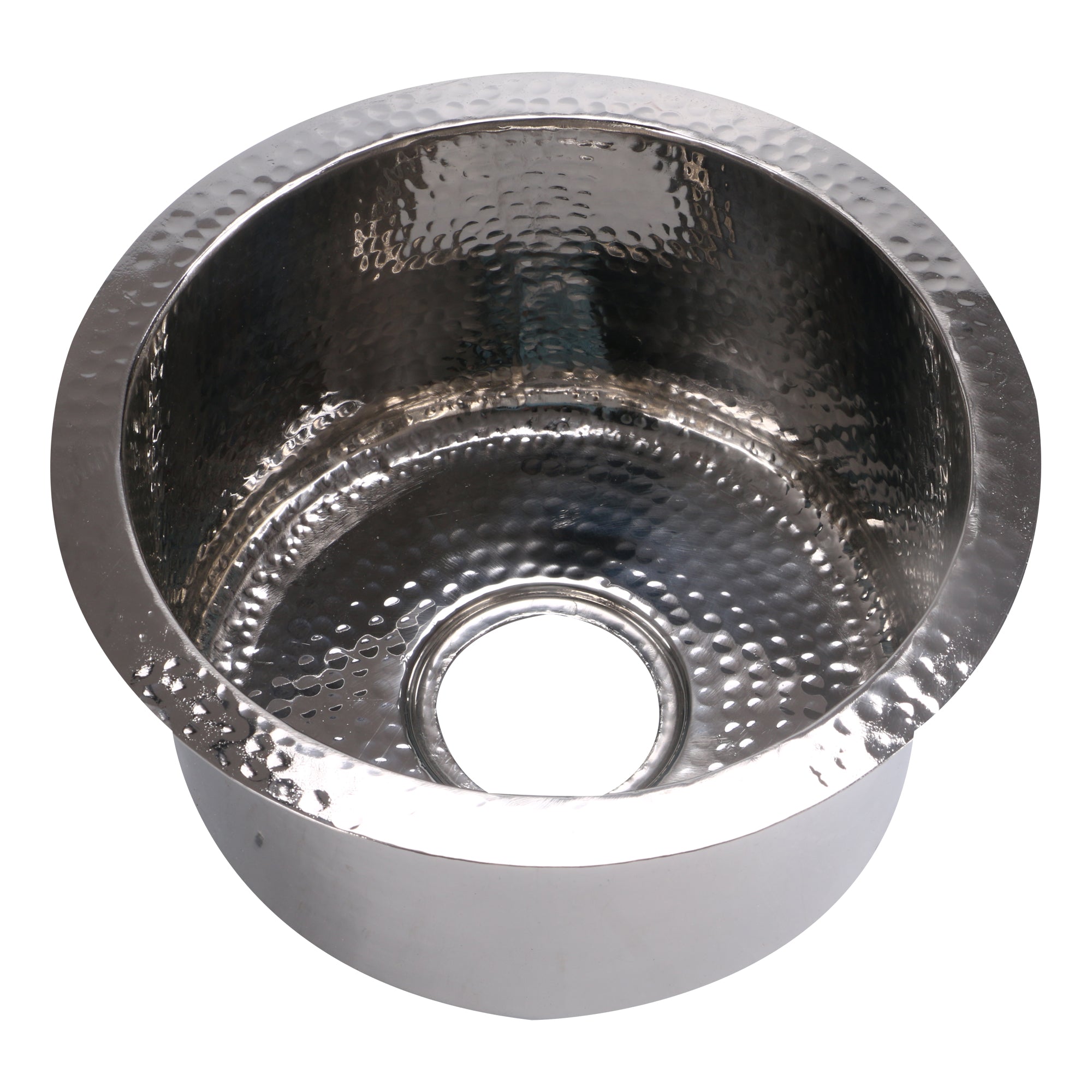 Nantucket Sinks Brightwork Home 15" Round Stainless Steel Bar/Kitchen Sink, 18 Gauge, RS15-SS