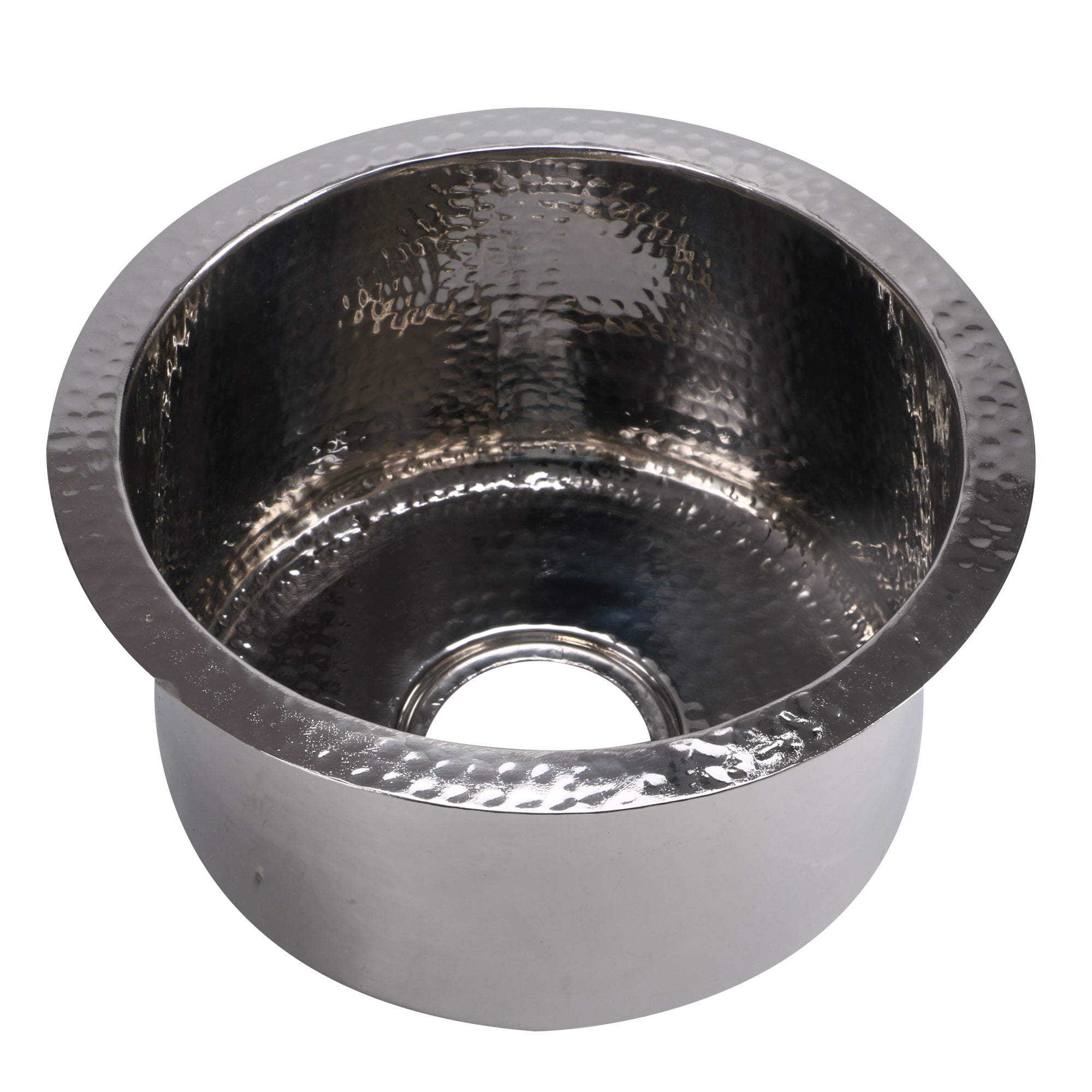 Nantucket Sinks Brightwork Home 15" Round Stainless Steel Bar/Kitchen Sink, 18 Gauge, RS15-SS