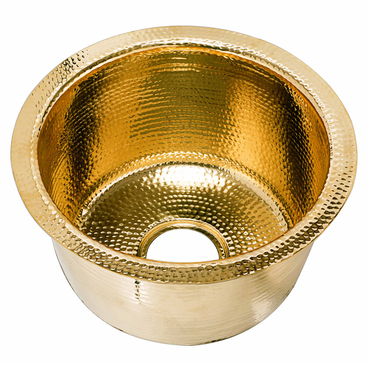 Alternate Image for Nantucket Sinks Brightwork Home 15" Round Brass Bar/Kitchen Sink, RS15-UB