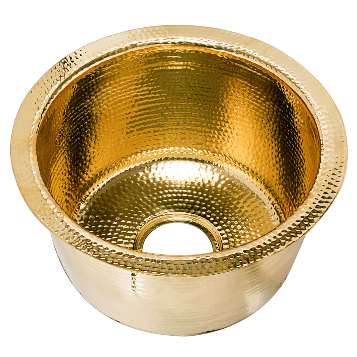 Alternate Image for Nantucket Sinks Brightwork Home 15" Round Brass Bar/Kitchen Sink, RS15-UB