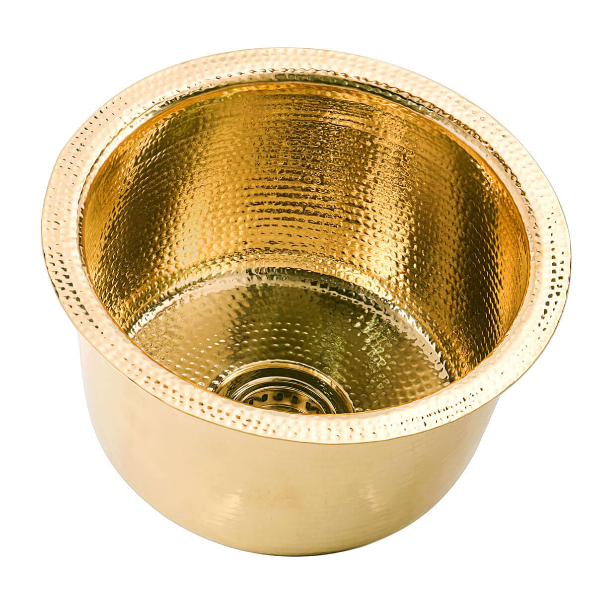 Alternate Image for Nantucket Sinks Brightwork Home 15" Round Brass Bar/Kitchen Sink, RS15-UB