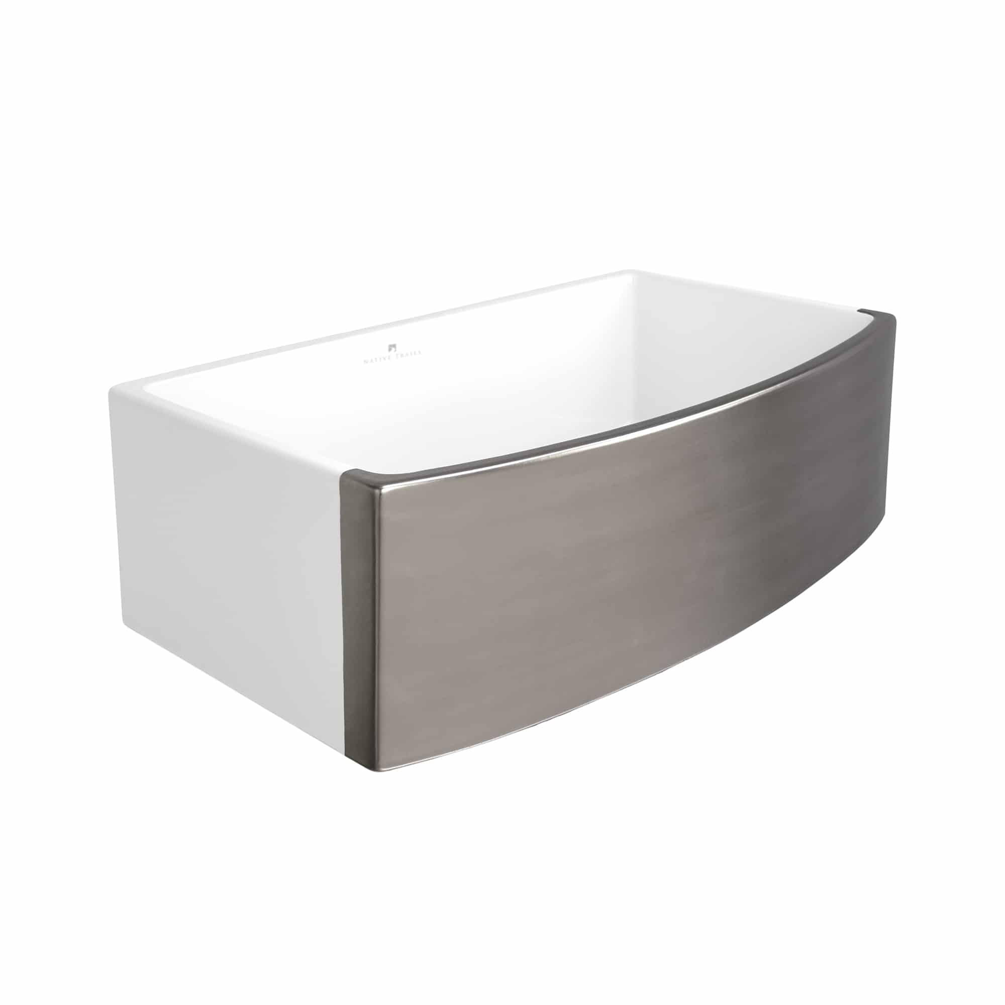 Native Trails Rendezvous 33" Fireclay Farmhouse Sink, Platinum, PMK3320-P