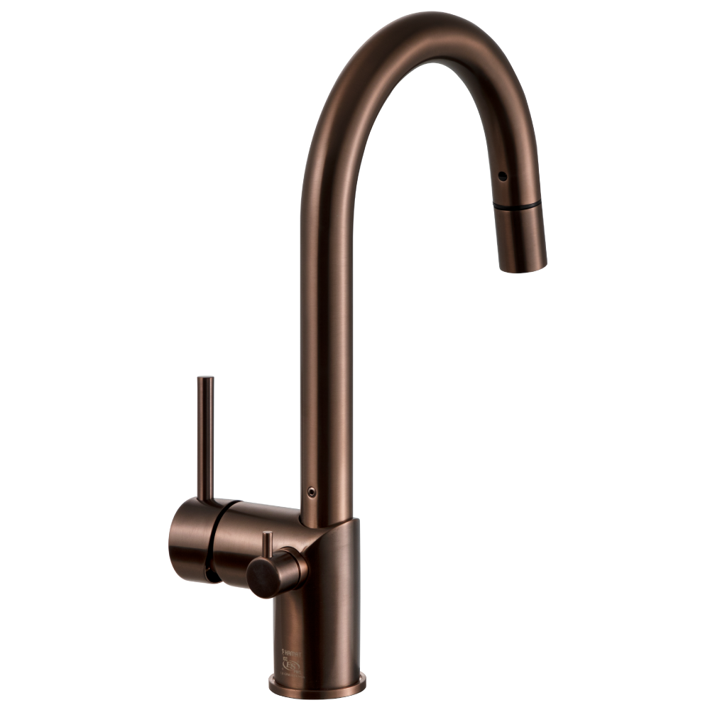 Houzer Sentinel Pull Down Kitchen Faucet Hot Water Safety Oil Rubbed Bronze, SENPD-466-OB