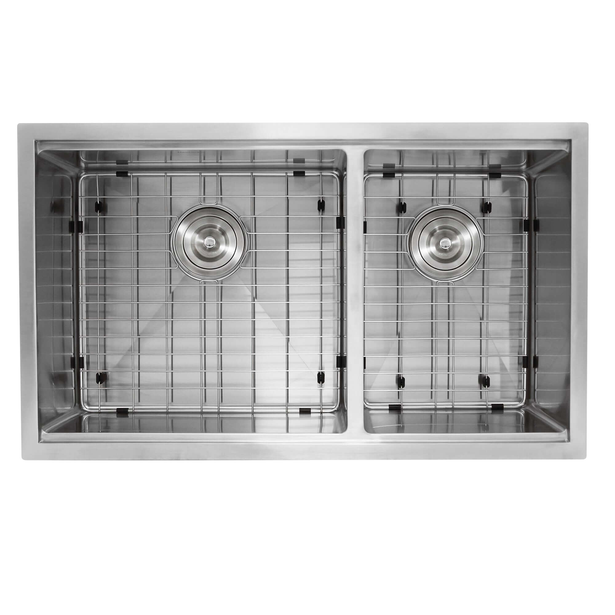 Alternate Image for Nantucket Sinks Pro Series 32" Stainless Steel Workstation Kitchen Sink, 16 Gauge, 60/40 Double Bowl, SR-PS-3219-OS-16