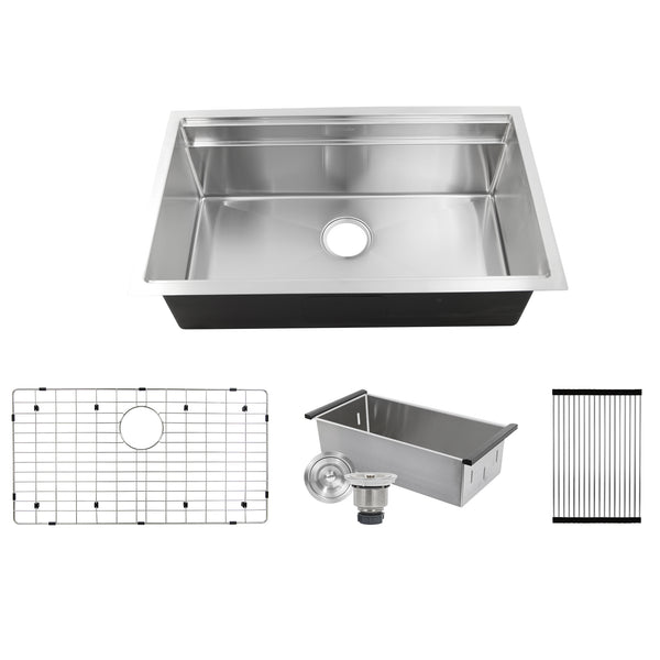 Nantucket Sinks Pro Series 32 Stainless Steel Kitchen Sink 16 Gauge nantucket-sinks-pro-series-32-stainless-steel-kitchen-sink-16-gauge