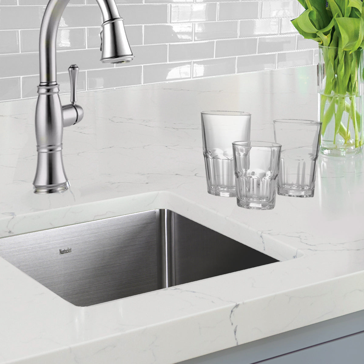 Nantucket Sinks Pro Series 15" Stainless Steel Bar Sink, SR1515 - The Sink Boutique