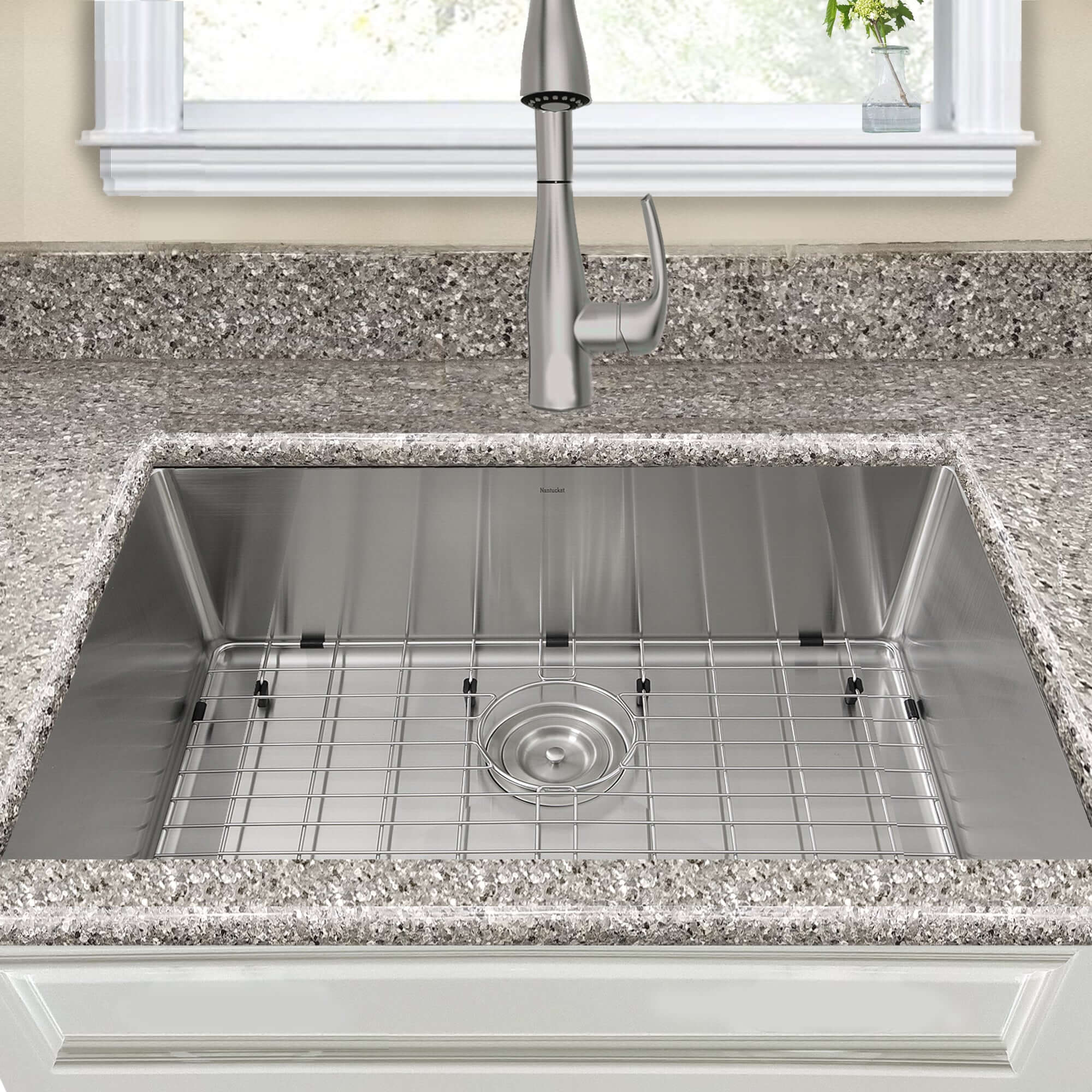 Alternate Image for Nantucket Sinks Pro Series 28" Stainless Steel Kitchen Sink, 16 Gauge, SR2818-16