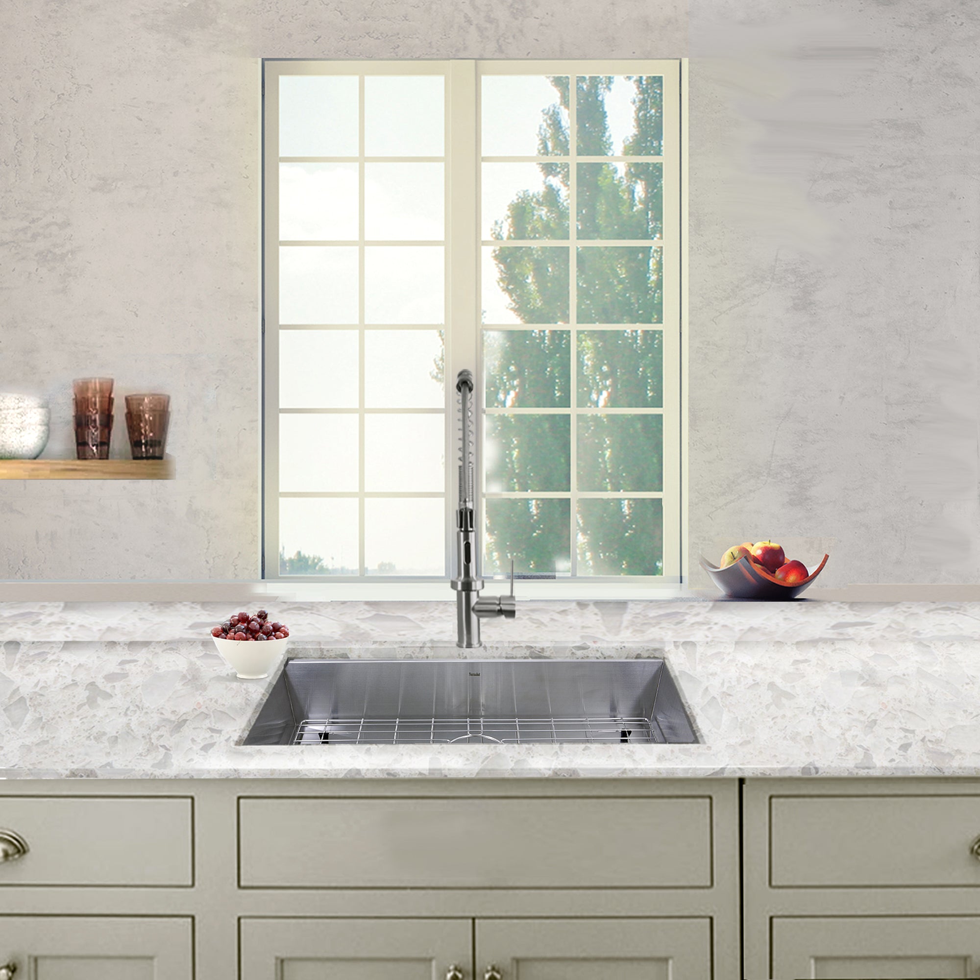 Alternate Image for Nantucket Sinks Pro Series 30" Stainless Steel Kitchen Sink, 16 Gauge, SS-PRO-ZR3018-5.5