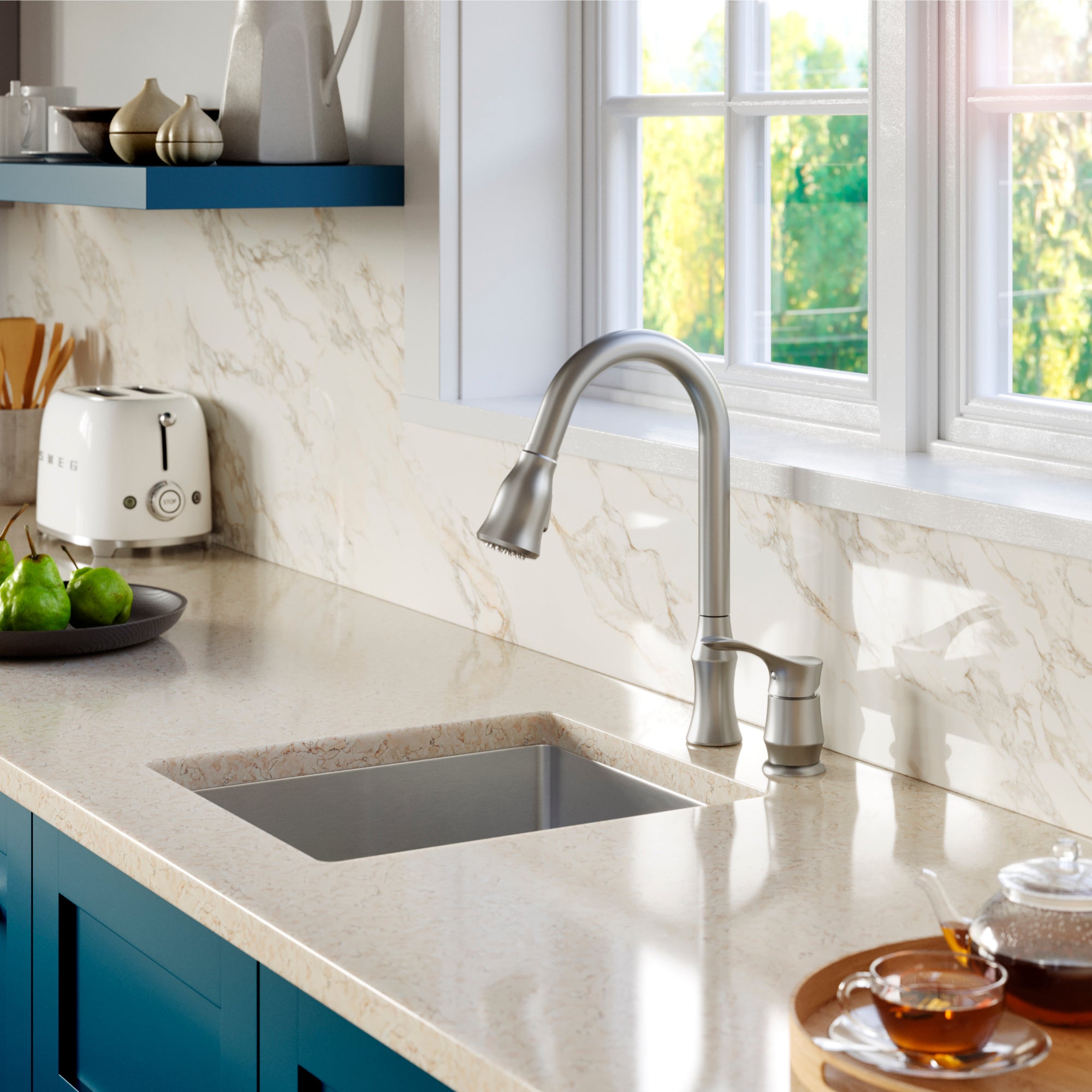 Alternate Image for Karran Select 17" Undermount Stainless Steel Kitchen Sink with Accessories, 16 Gauge, SU71-PK1