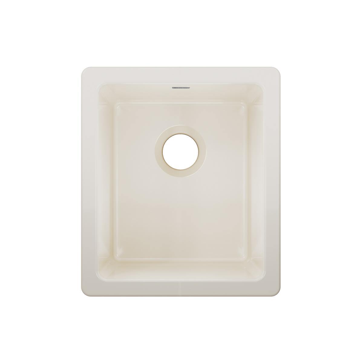 Elkay 16" Fireclay Bar Sink, Biscuit, SWU1517BI