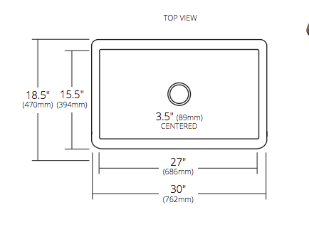 Alternate Image for Native Trails 30" Nickel Farmhouse Sink, Brushed Nickel, CPK594