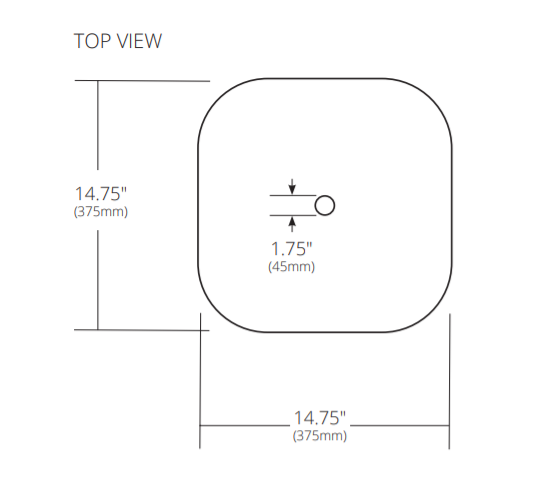 Alternate Image for Native Trails Murano 15" Rounded-Square Glass Vessel Bathroom Sink, Shoreline, MG1515-SE