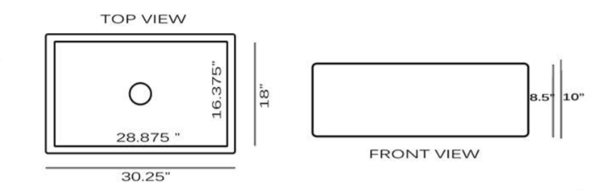 Alternate Image for Nantucket Sinks Cape 30" Fireclay Farmhouse Sink, Coffee Brown, T-FCFS30CB