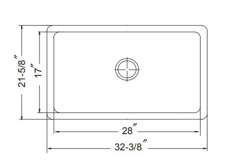 Alternate Image for Houzer 32" Copper Single Bowl Farmhouse Apron Front Kitchen Sink, HW-COP11