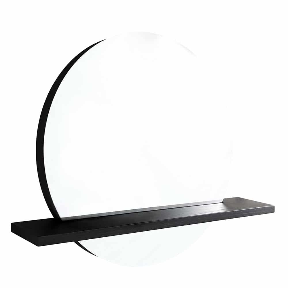 Native Trails Solace 22" Mirror and Shelf in Midnight Oak, MRO228-MSO228