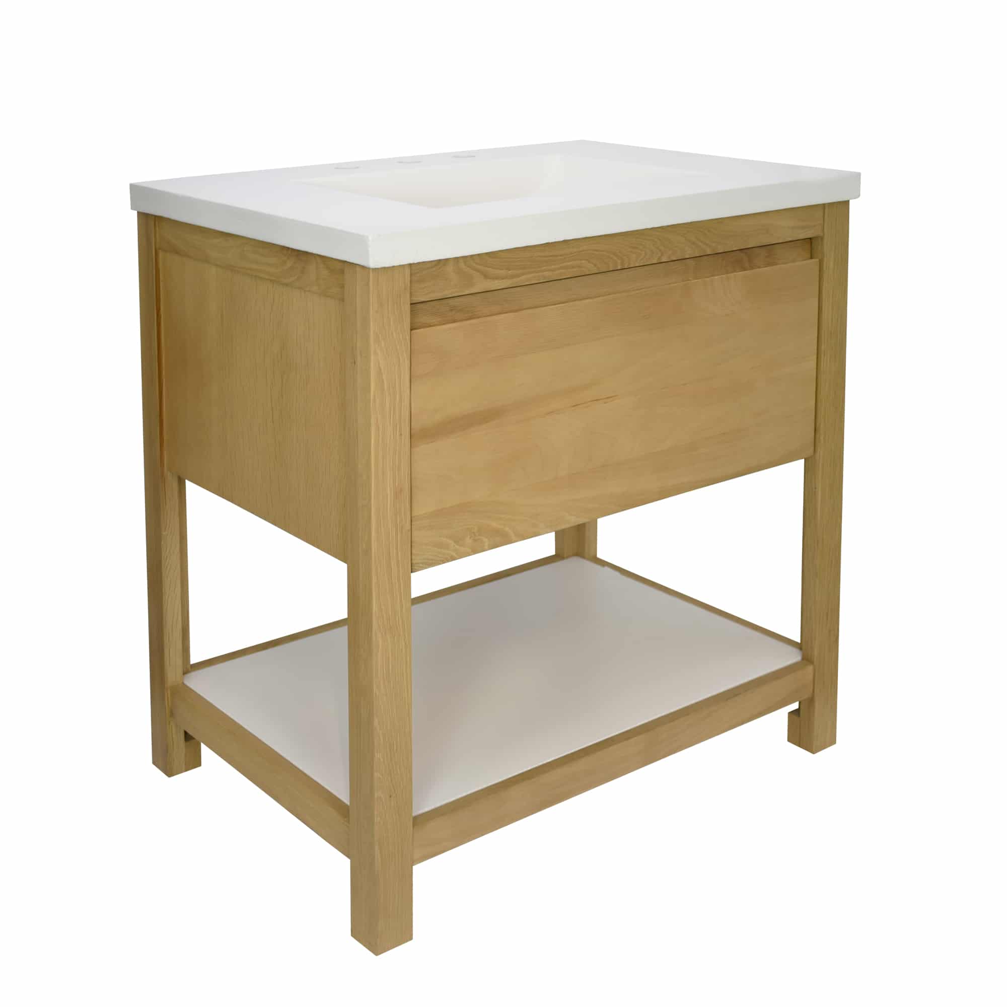 Alternate Image for Native Trails 30" Solace Vanity Base in Sunrise Oak with Palomar Vanity Top and Sink, Pearl, VNO301-P-NSVNT30-P