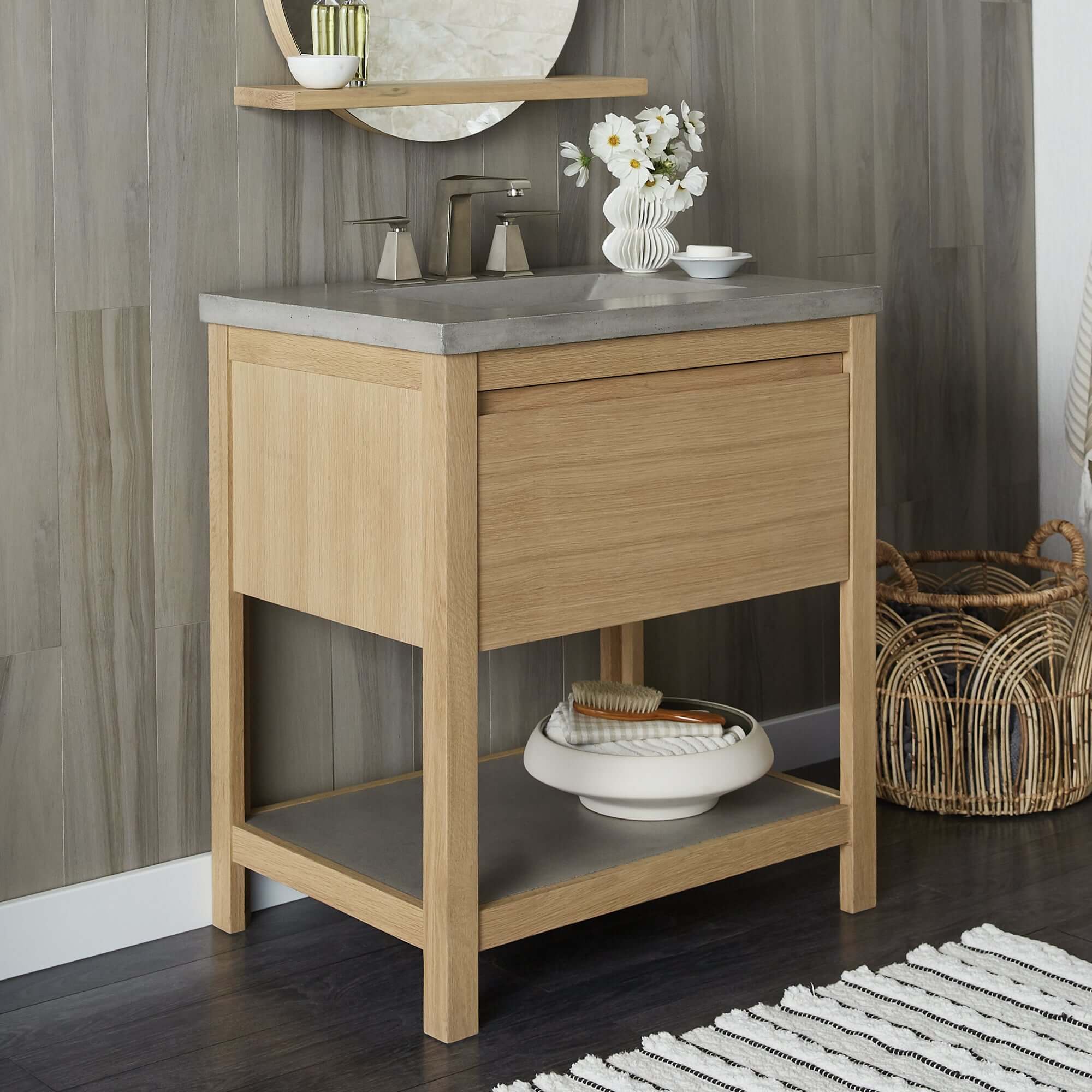 Alternate Image for Native Trails 30" NativeStone Palomar Vanity Top with Integral Sink in Ash - Single Faucet Cutout, NSVNT30-A1