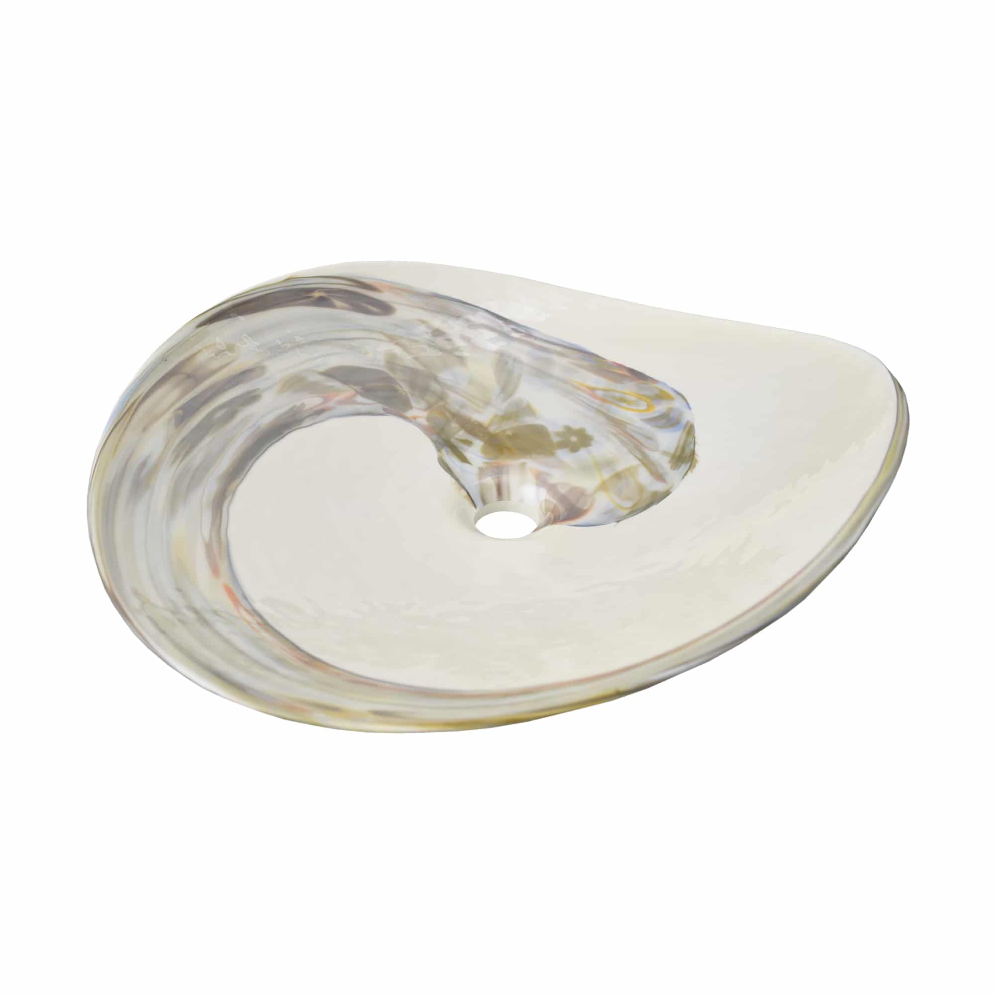 Alternate Image for Native Trails 36" Americana Vanity in Whitewash with Carrara Marble Top and Sorrento in Abalone, No Faucet Hole, BND36-VB-CT-MG-090