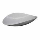 Native Trails Murano 20" Asymmetrical Rounded Curve-Shaped Glass Vessel Bathroom Sink, Bianco, MG2017-BO