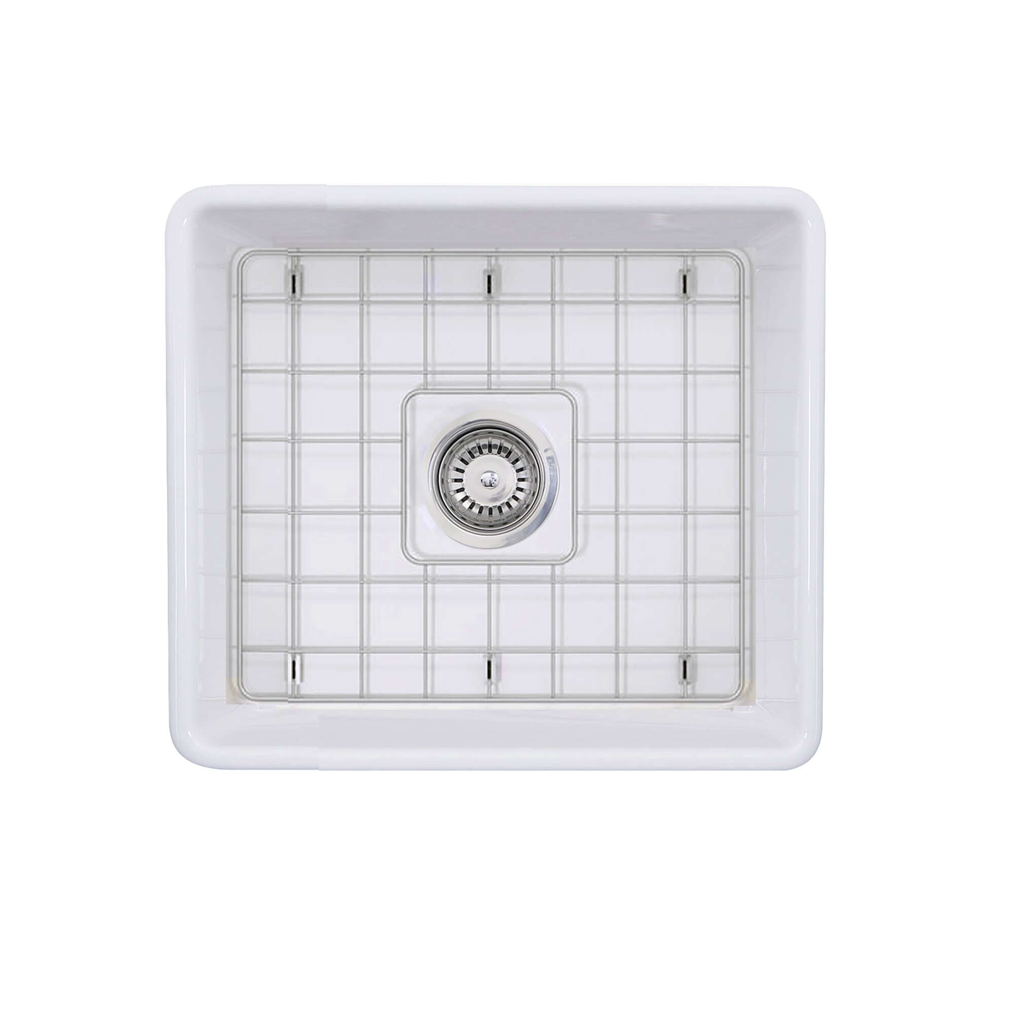 Alternate Image for Nantucket Sinks Cape 20" Fireclay Farmhouse Sink, White, T-FCFS20