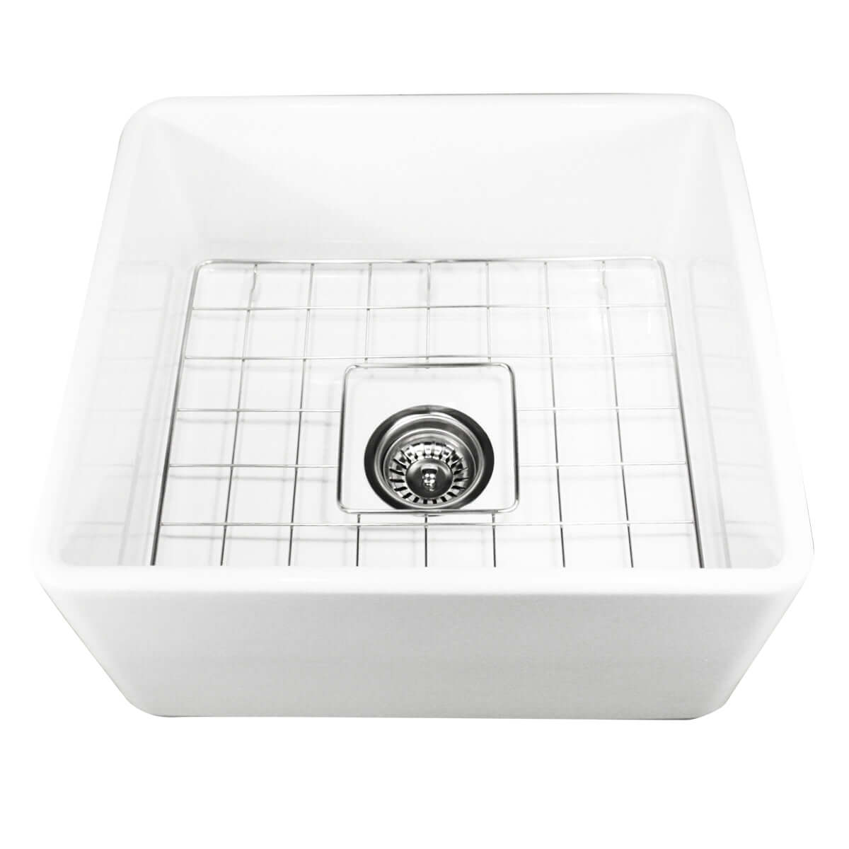 Alternate Image for Nantucket Sinks Cape 20" Fireclay Farmhouse Sink, White, T-FCFS20