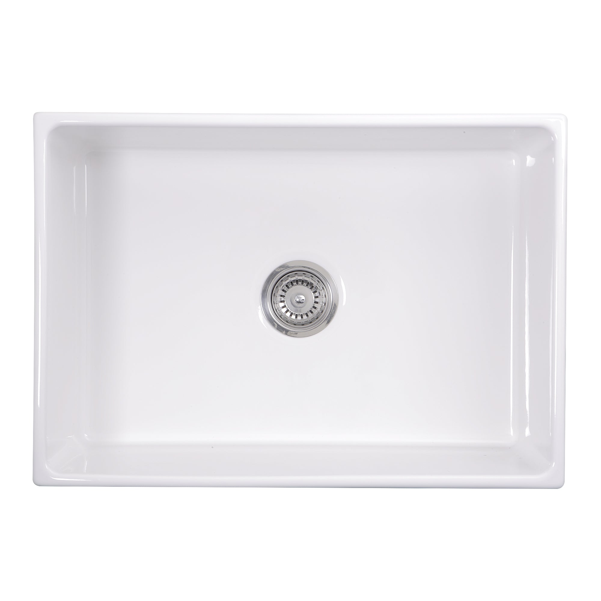 Nantucket Sinks Cape 27" Fireclay Farmhouse Sink, White, T-FCFS27 - The Sink Boutique