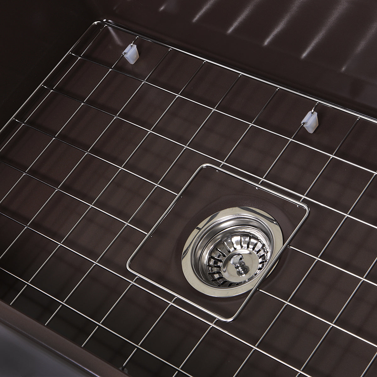 Alternate Image for Nantucket Sinks Cape 30" Fireclay Farmhouse Sink, Coffee Brown, T-FCFS30CB