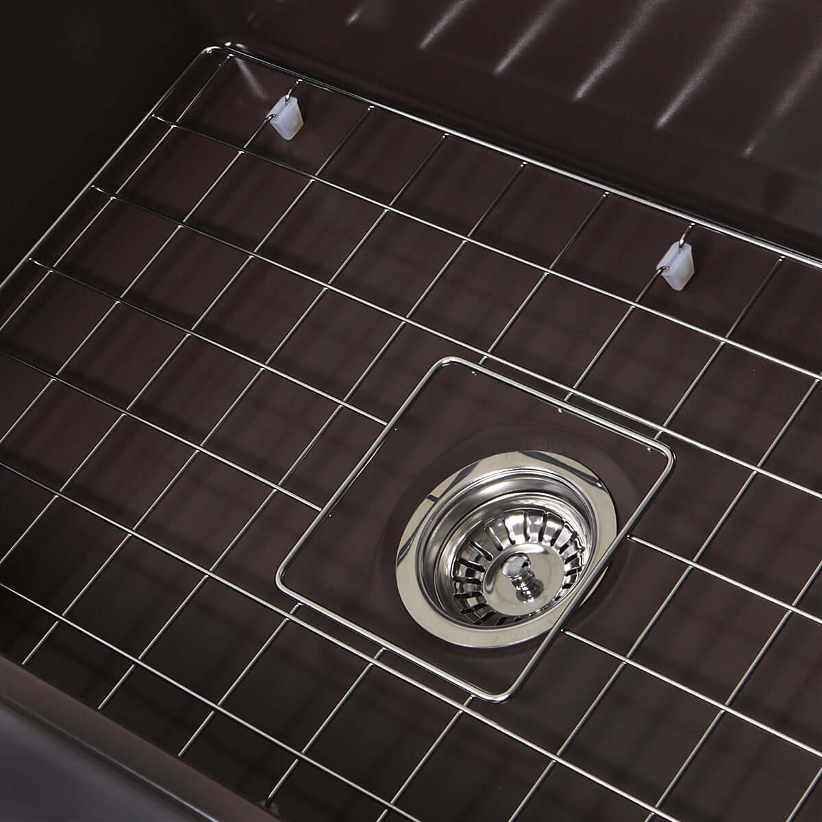 Alternate Image for Nantucket Sinks Cape 30" Fireclay Farmhouse Sink, Coffee Brown, T-FCFS30CB