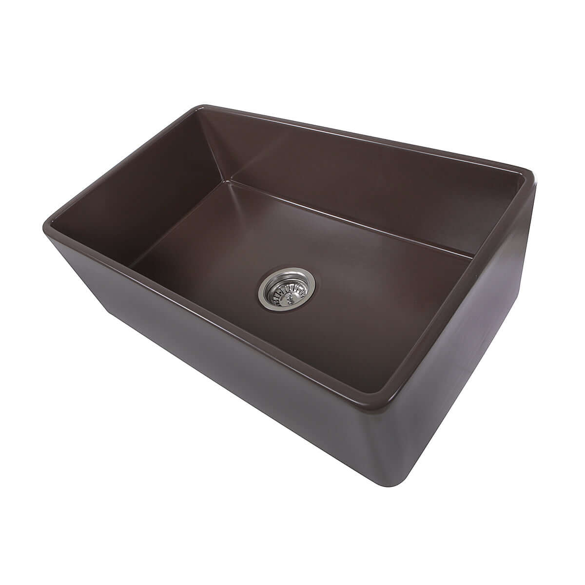 Alternate Image for Nantucket Sinks Cape 30" Fireclay Farmhouse Sink, Coffee Brown, T-FCFS30CB