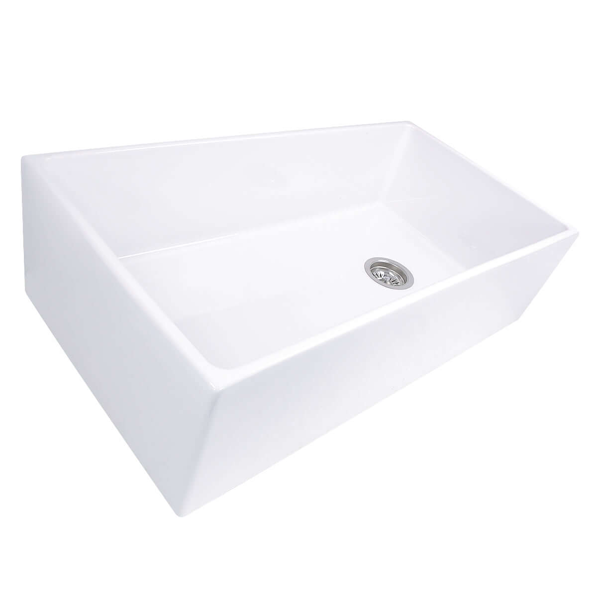 Alternate Image for Nantucket Sinks Cape 36" Fireclay Farmhouse Sink, White, T-FCFS36