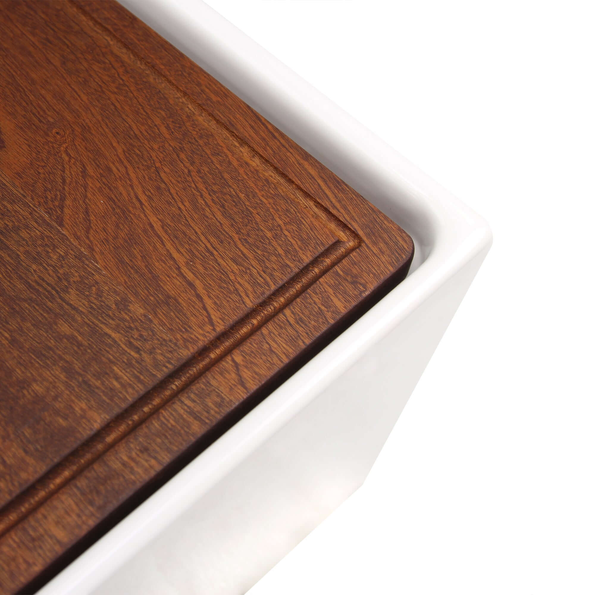 Alternate Image for Nantucket Sinks Cape 30" Fireclay Workstation Farmhouse Sink with Accessories, White, T-PS30W