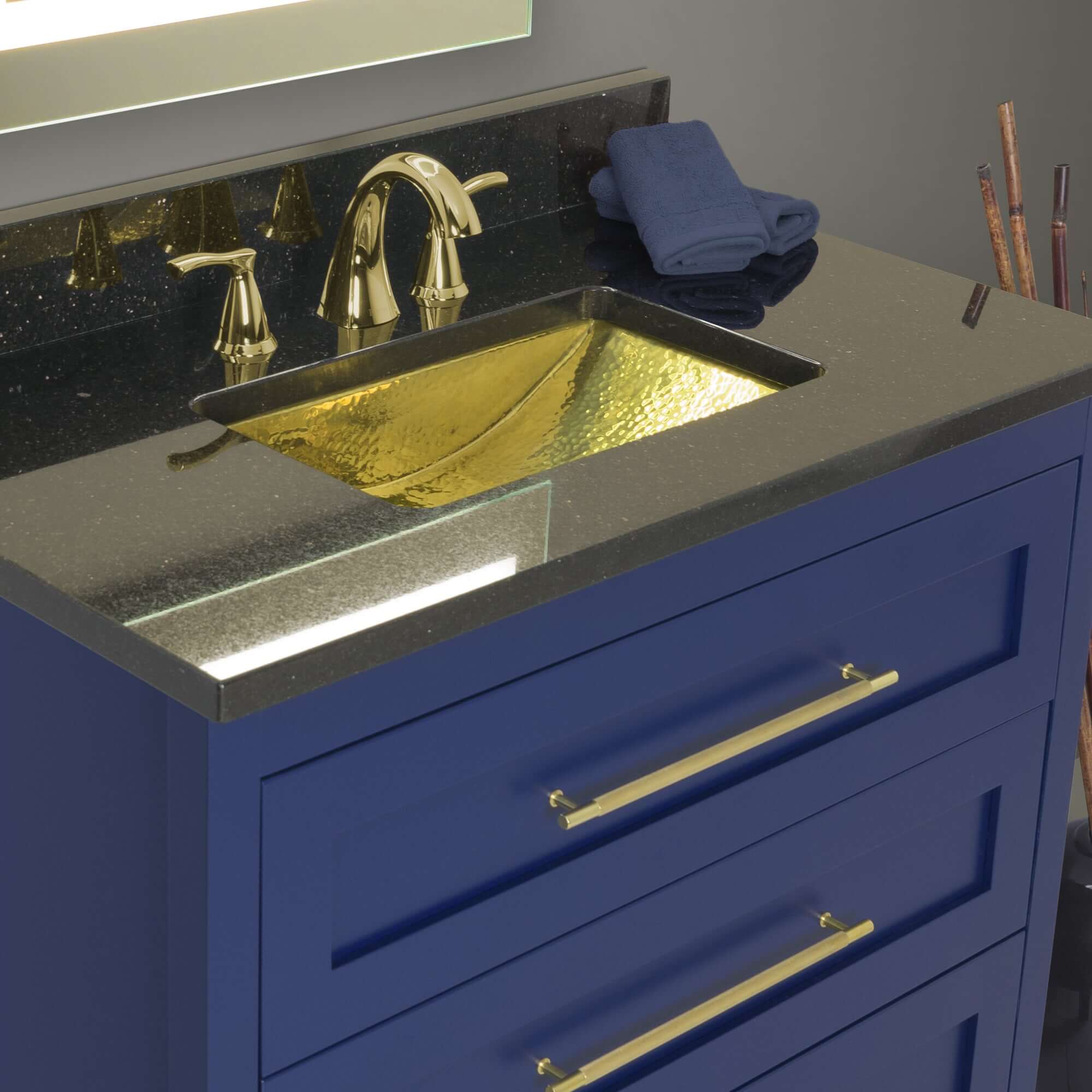 Alternate Image for Nantucket Sinks Brightwork Home 20" Brass Bathroom Sink, TRB-OF