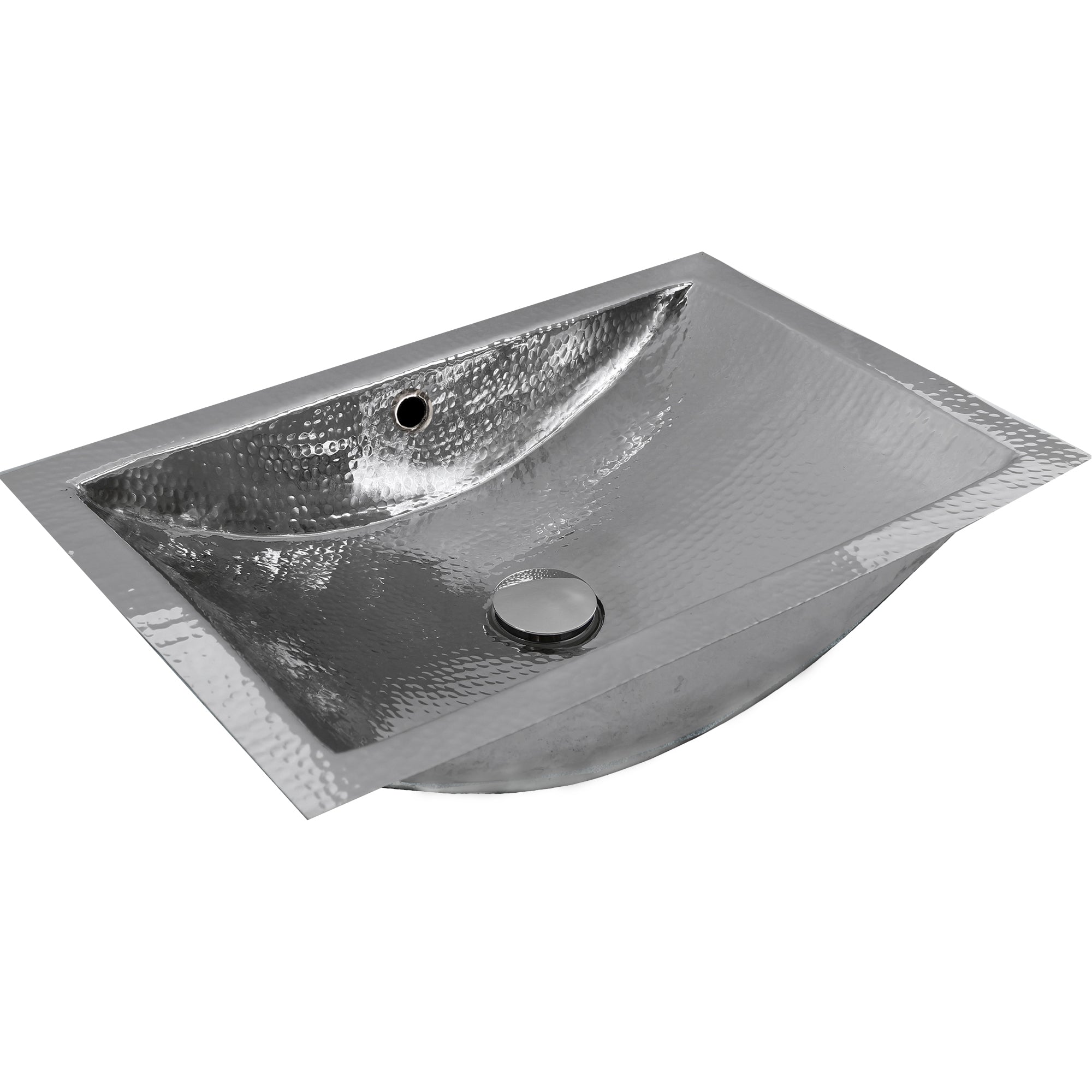 Alternate Image for Nantucket Sinks Brightwork Home 20" Rectangle Undermount Stainless Steel Bathroom Sink, Silver, 18 Gauge, TRS-OF