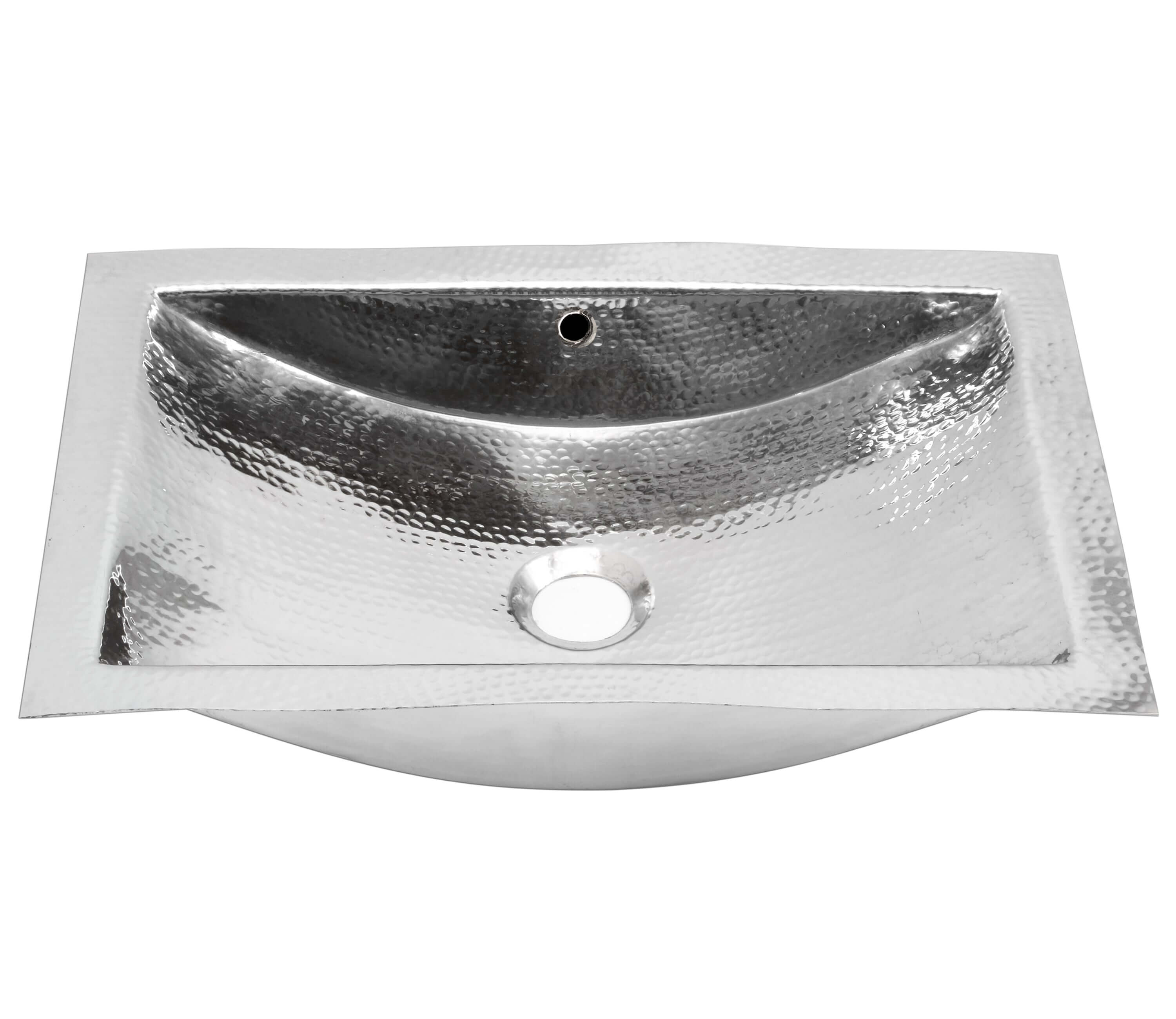Alternate Image for Nantucket Sinks Brightwork Home 20" Rectangle Undermount Stainless Steel Bathroom Sink, Silver, 18 Gauge, TRS-OF