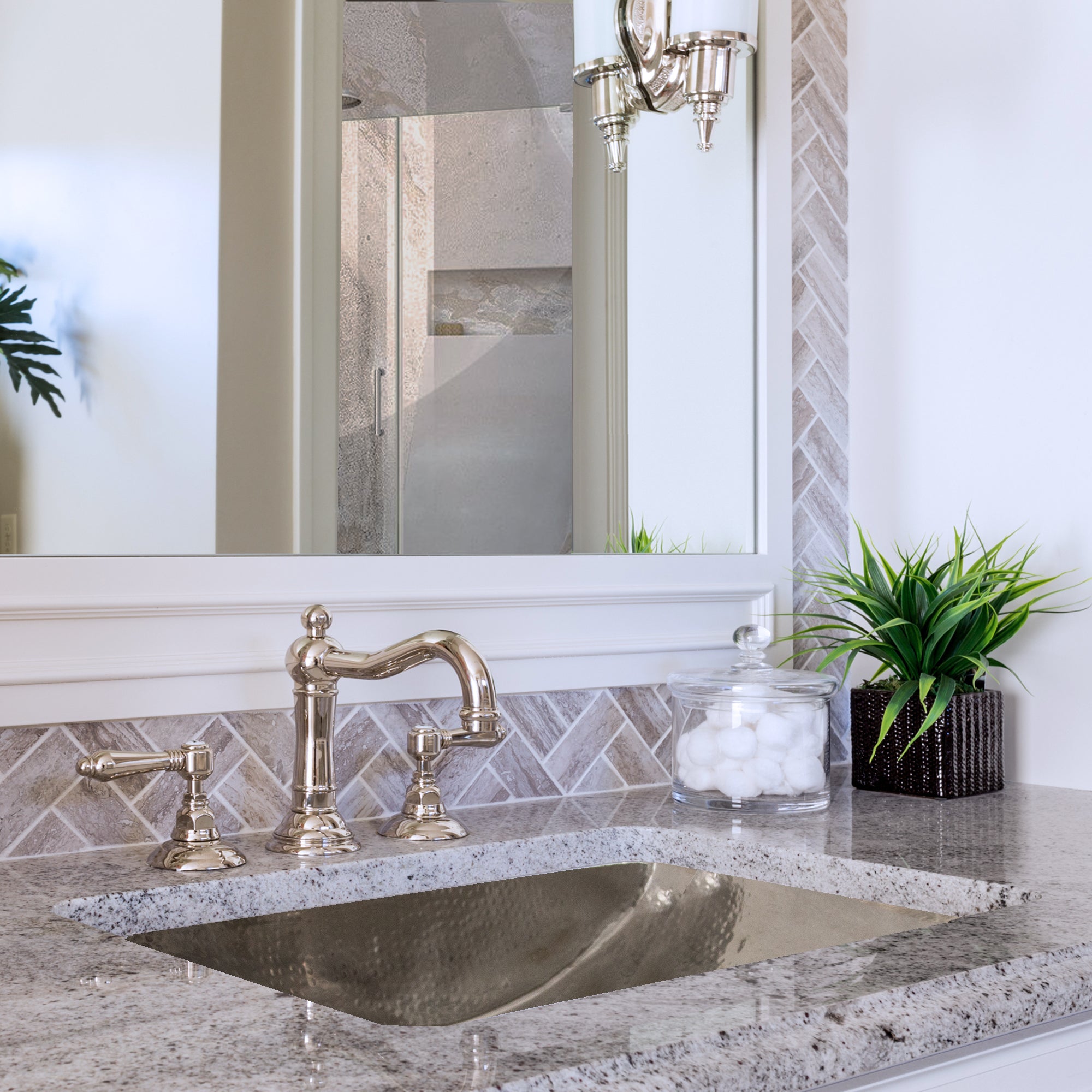 Alternate Image for Nantucket Sinks Brightwork Home 24" Stainless Steel Bathroom Sink, TRS2416