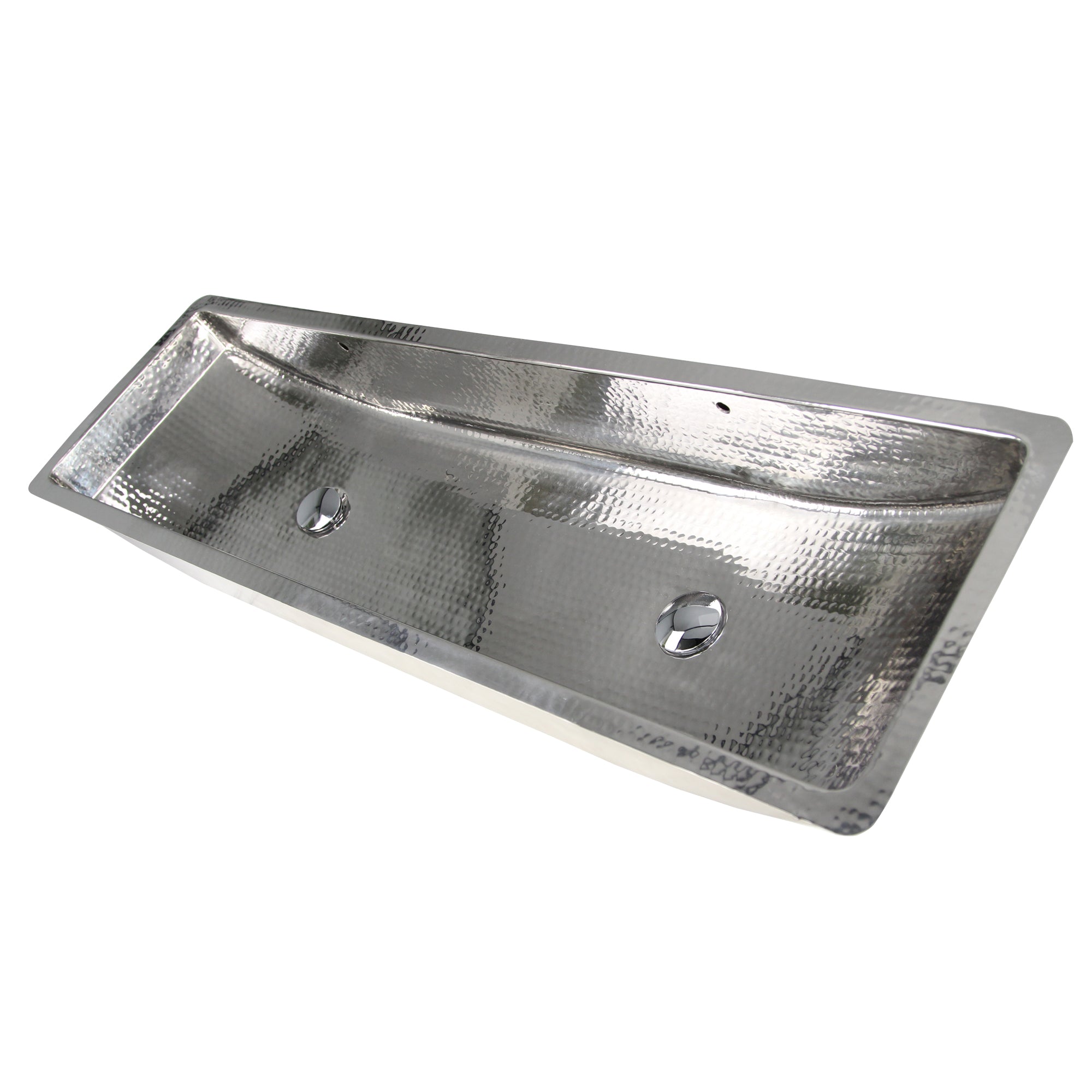 Alternate Image for Nantucket Sinks Brightwork Home 48" x 14" x 6" Rectangle Undermount Stainless Steel Bathroom Sink, 18 Gauge, TRS48-OF