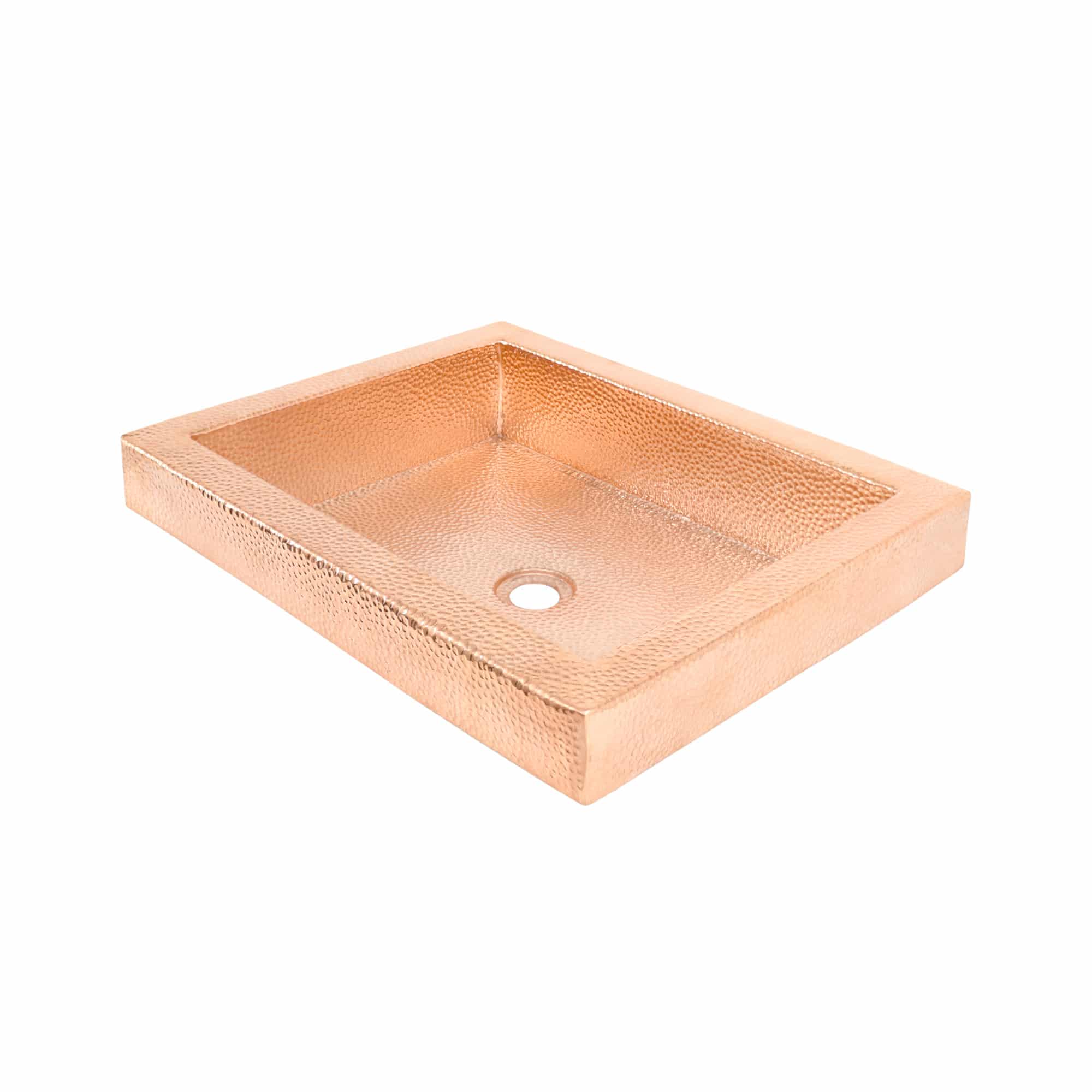 Native Trails Tatra 20" x 16" Rectangle Drop In Copper Bathroom Sink, Polished Copper, CPS446