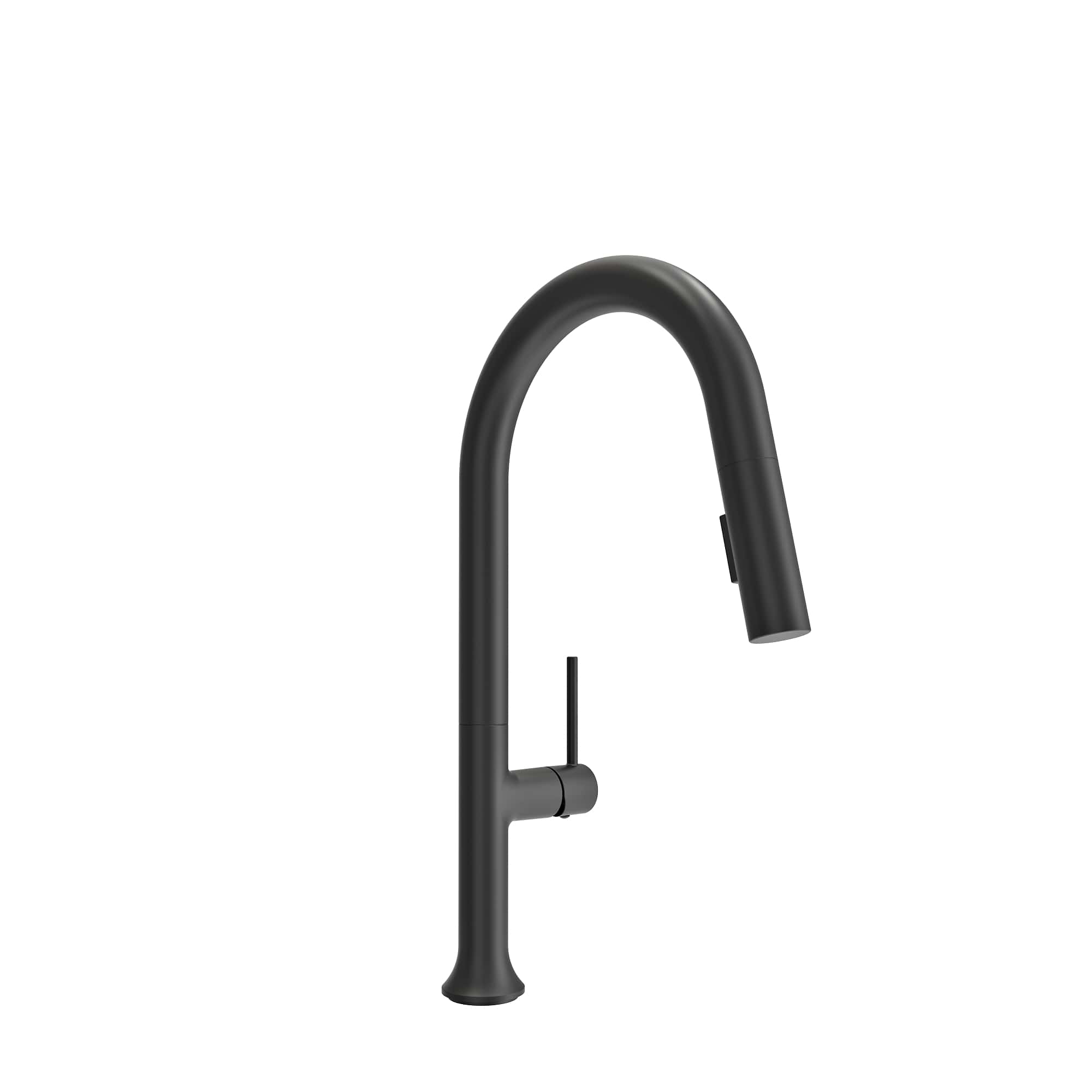 BOCCHI Tronto 1.75 GPM Brass Kitchen Faucet, Modern, Matte Black, 2026 0001 MB