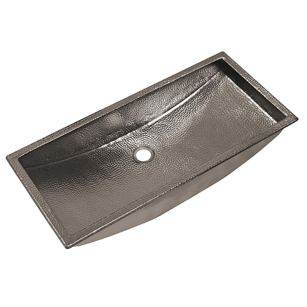 Native Trails Trough 30 Rectangle Nickel Bathroom Sink Polished Nick