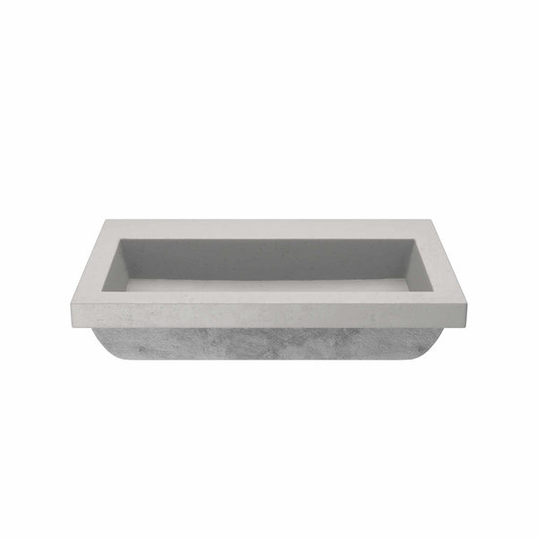 Native Trails Trough 30 Rectangle Nativestone Concrete Bathroom Sink