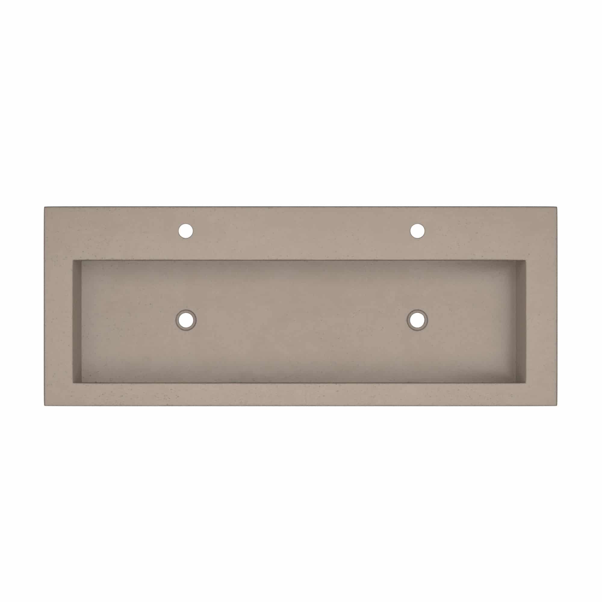 Alternate Image for Native Trails 48" Zaca Rectangle Vanity Base with NativeStone Trough Sink in Earth, VNS48S-NSL4819-E