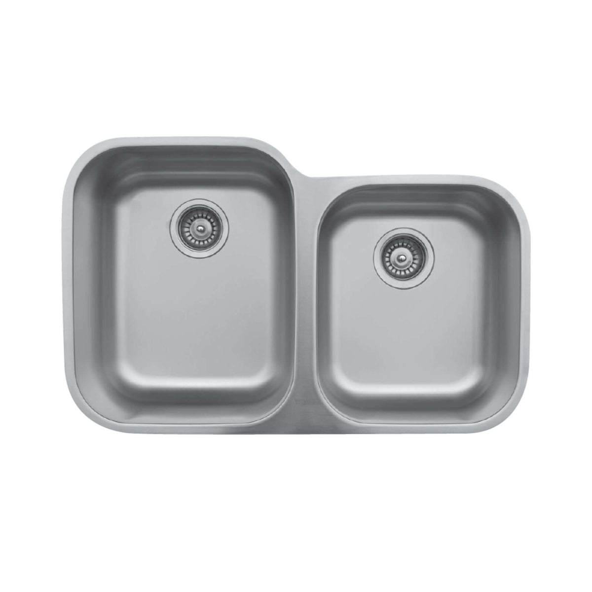 Alternate Image for Karran 32" Undermount Stainless Steel Kitchen Sink, 60/40 Double Bowl, 18 Gauge, U-6040R