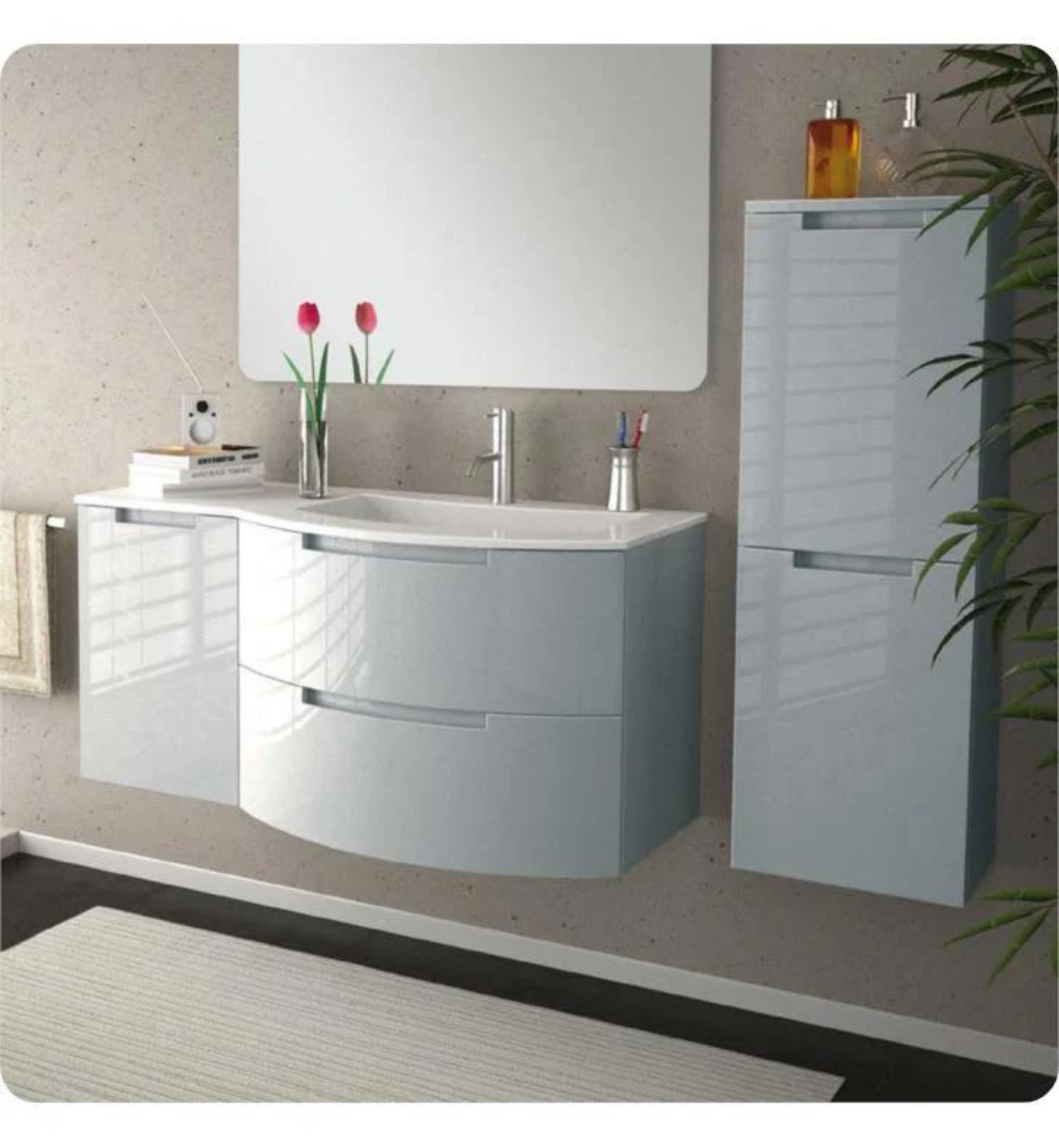 Latoscana 53" Modern Bathroom Vanity, Left Side Cabinet, Oasi Series, OA53OPT3