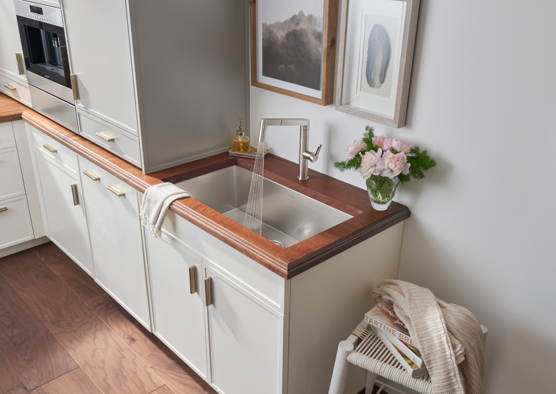 Alternate Image for Blanco Quatrus 32" Undermount Stainless Steel Kitchen Sink, 18 Gauge, 518172